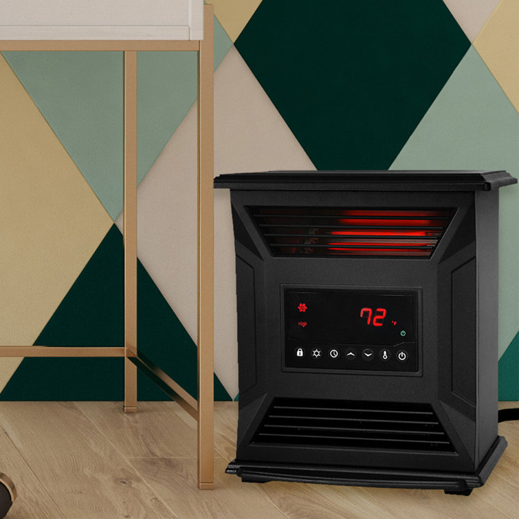 LifeSmart Portable 6 Element Infrared Electric Heater with Remote